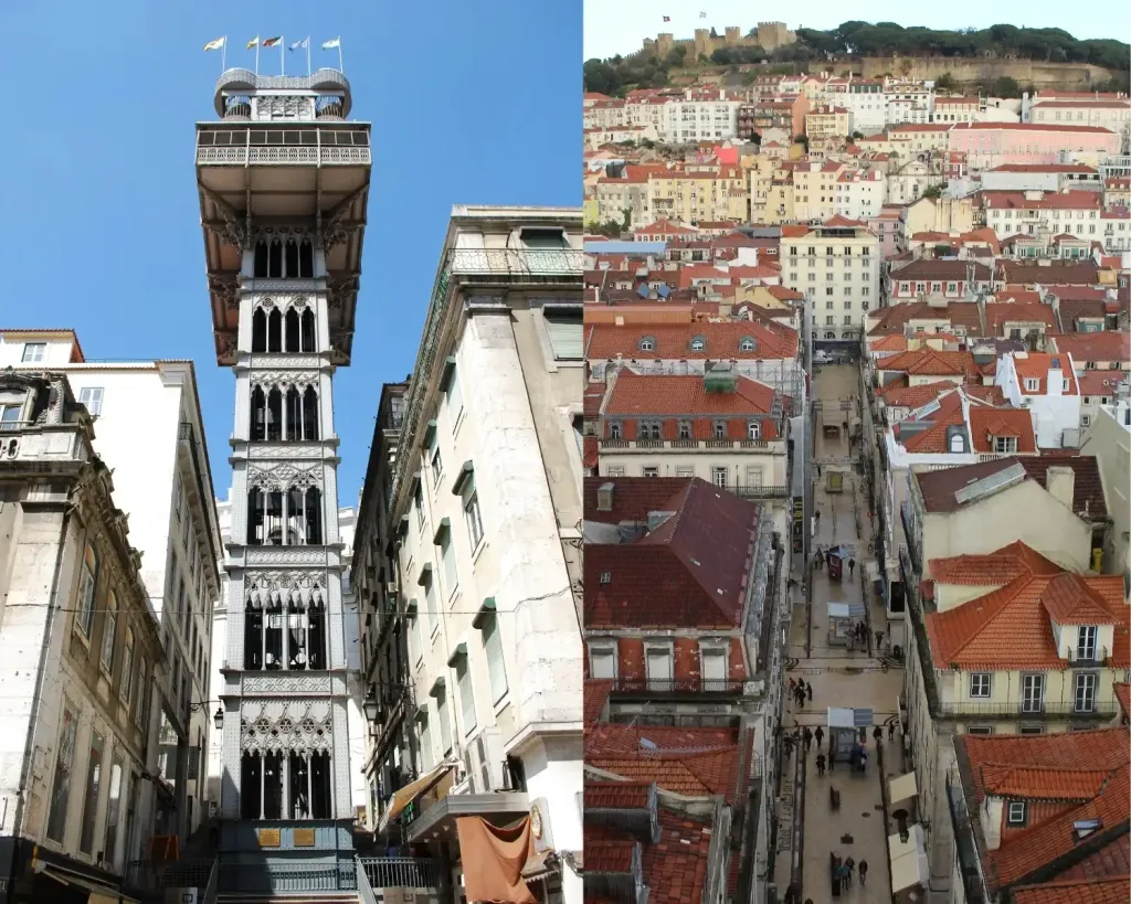 Zdjęcie Lizbona winda - Zwiedzanie windy Santa Justa ze zdjęciami 2023
