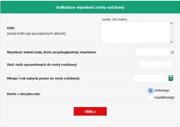 kalkulator renta rodzinna