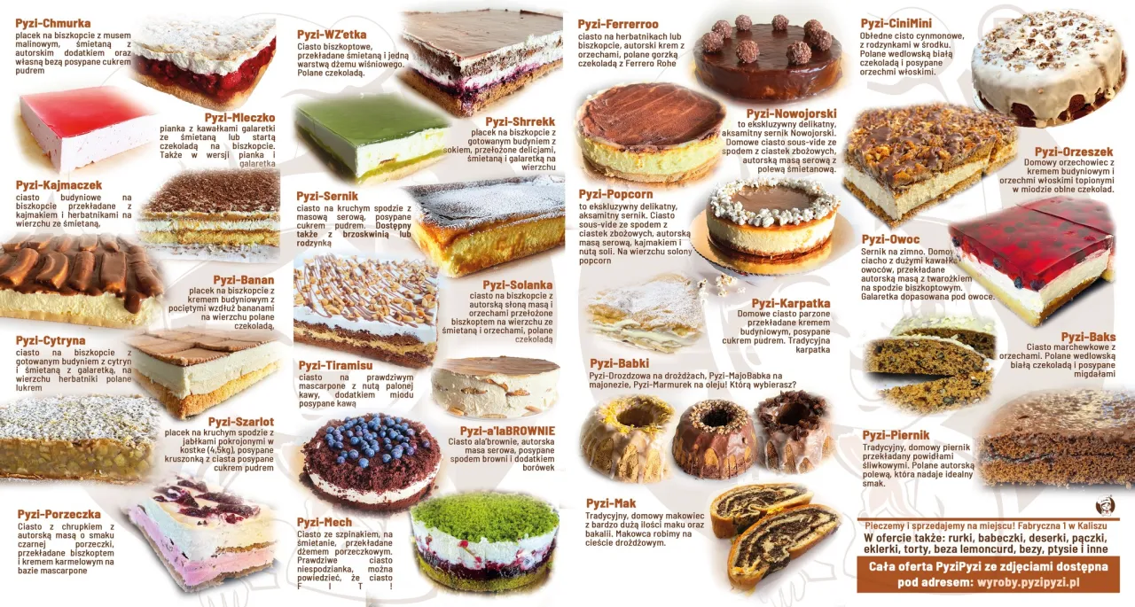 różne rodzaje ciastek w cukierni