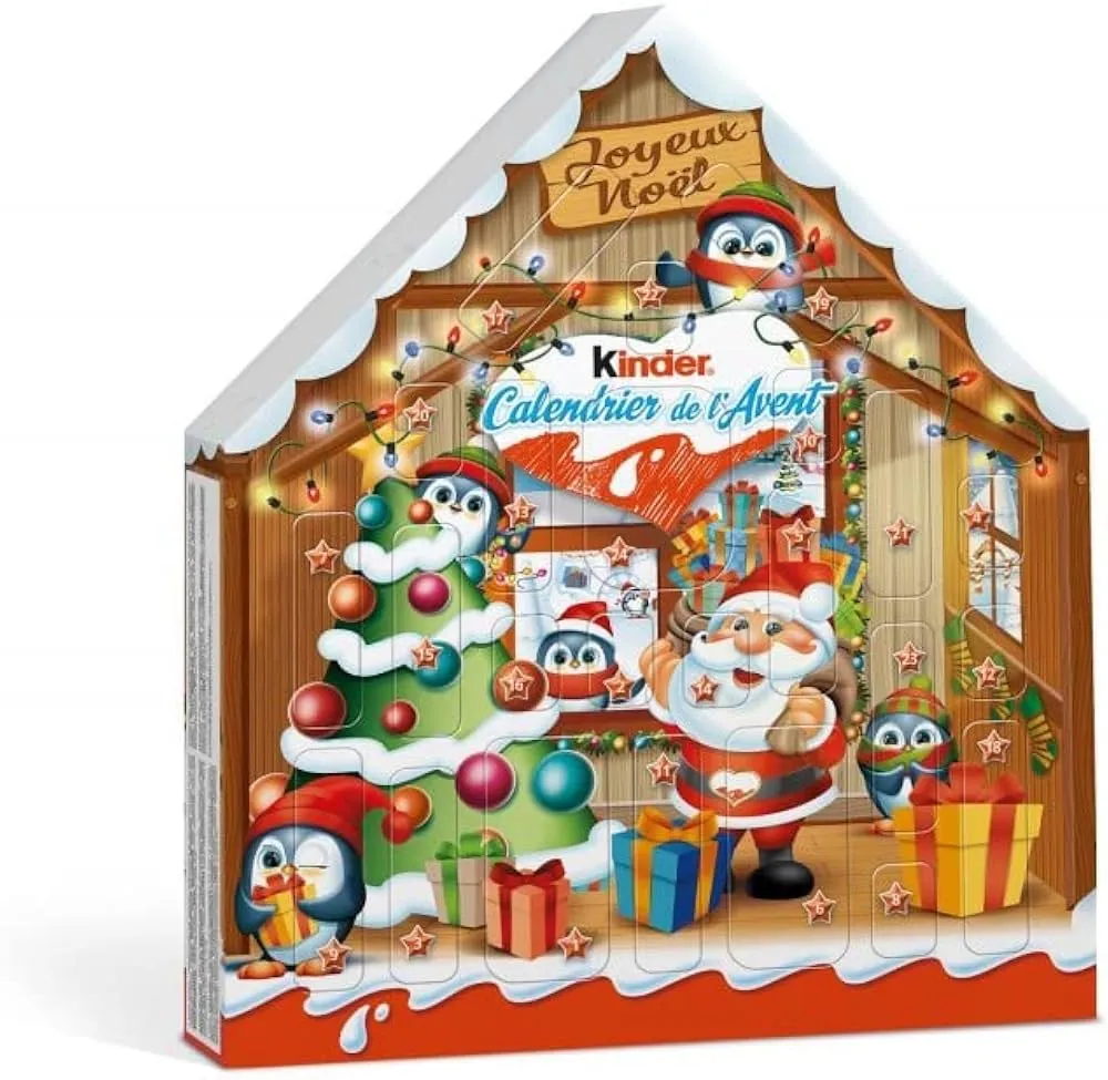 kalendarze adwentowe kinder w sklepie stacjonarnym