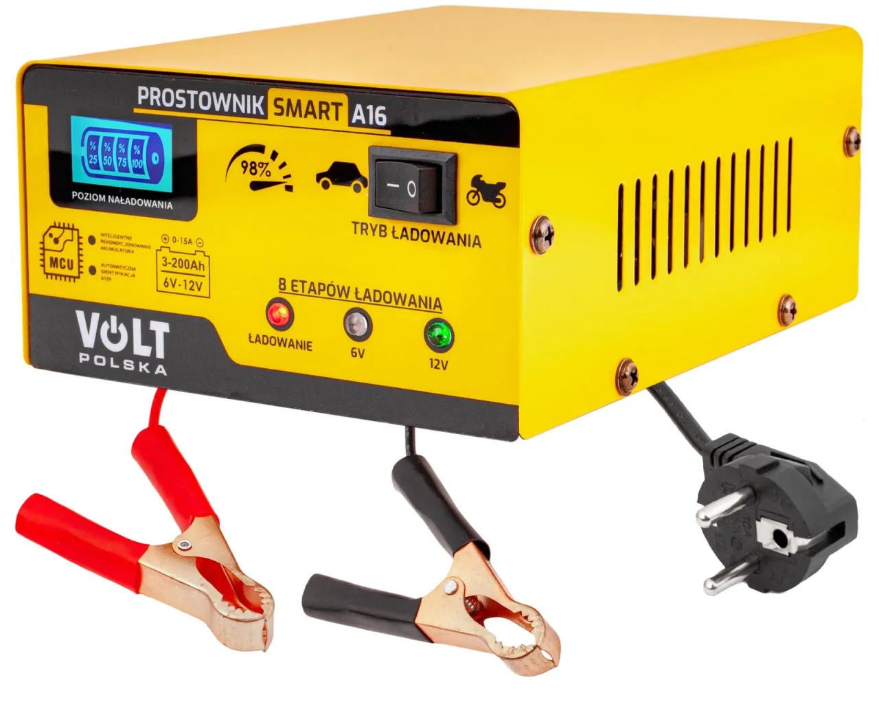 prostownik 6V akumulator 12V porównanie napięć