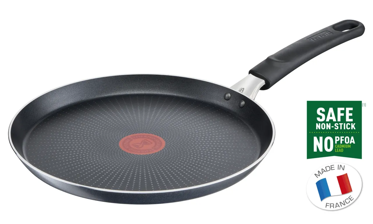 Patelnia Tefal z powłoką non-stick, bezpieczna i bez PFOA/kadmu/ołowiu. Czy patelnie Tefal można myć w zmywarce? Tak, ta jest!