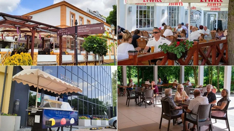 Restauracje z ogr&oacute;dkiem Inowrocław Park Solankowy
