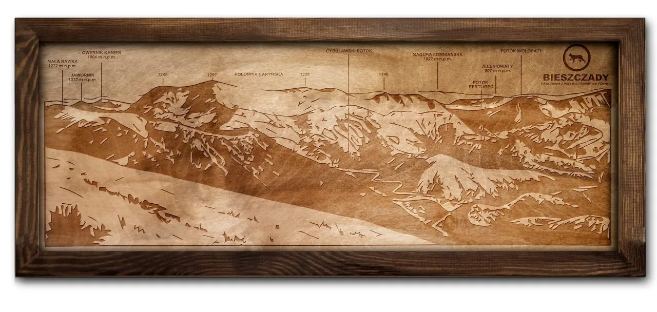 Panorama Bieszczadów z Wielkiej Rawki