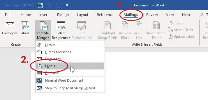 Projektowanie etykiet samoprzylepnych w programie Word