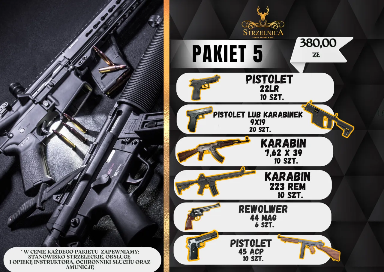 Pakiety strzeleckie Lublin dla początkujących