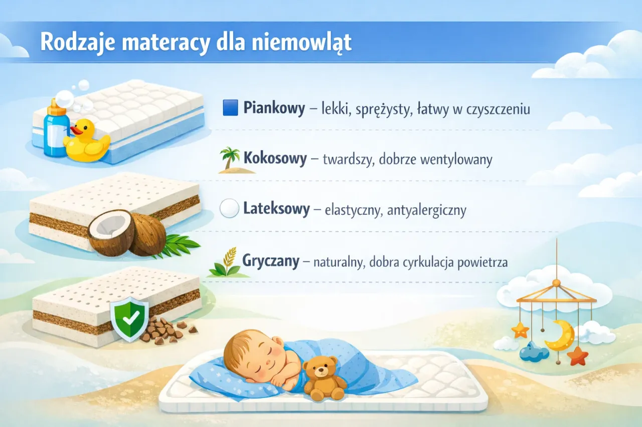 rodzaje mat edukacyjnych dla niemowląt porównanie