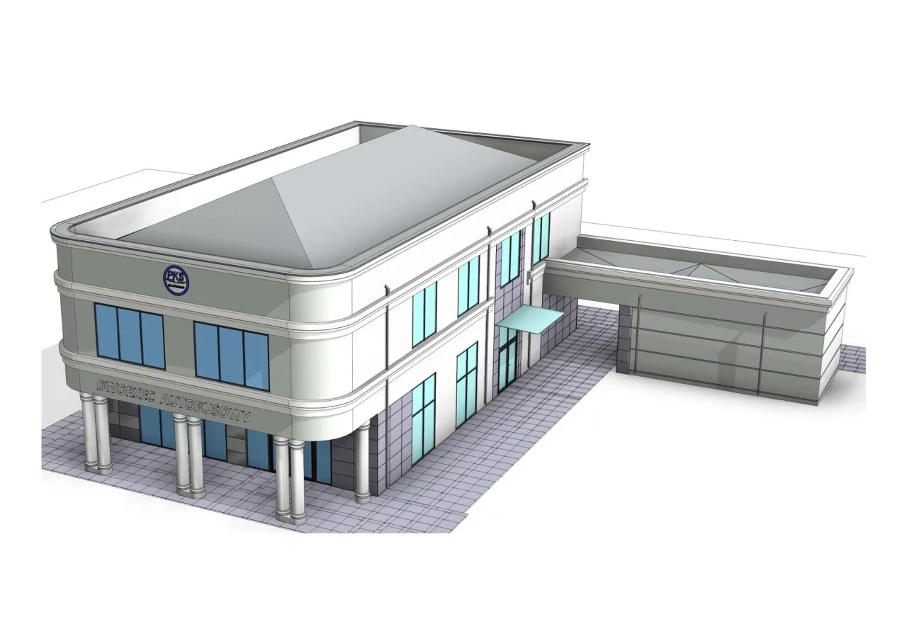 Dworzec PKS Łuków, budynek dworca autobusowego