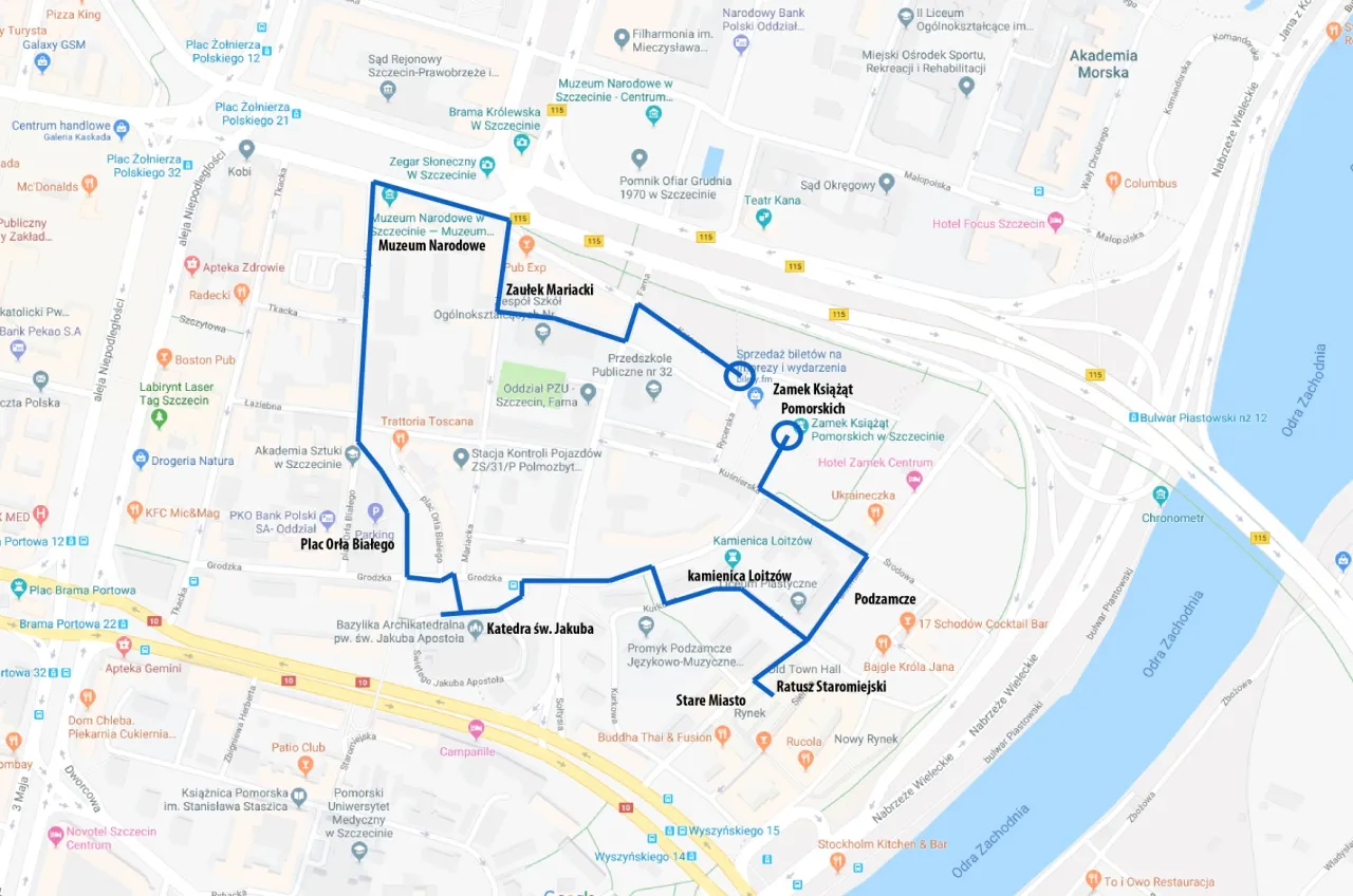 Piramida wieku dla Szczecina lub mapa gęstości zaludnienia dzielnic Szczecina