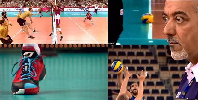 Siatkarze fair play przyznający się do błędu