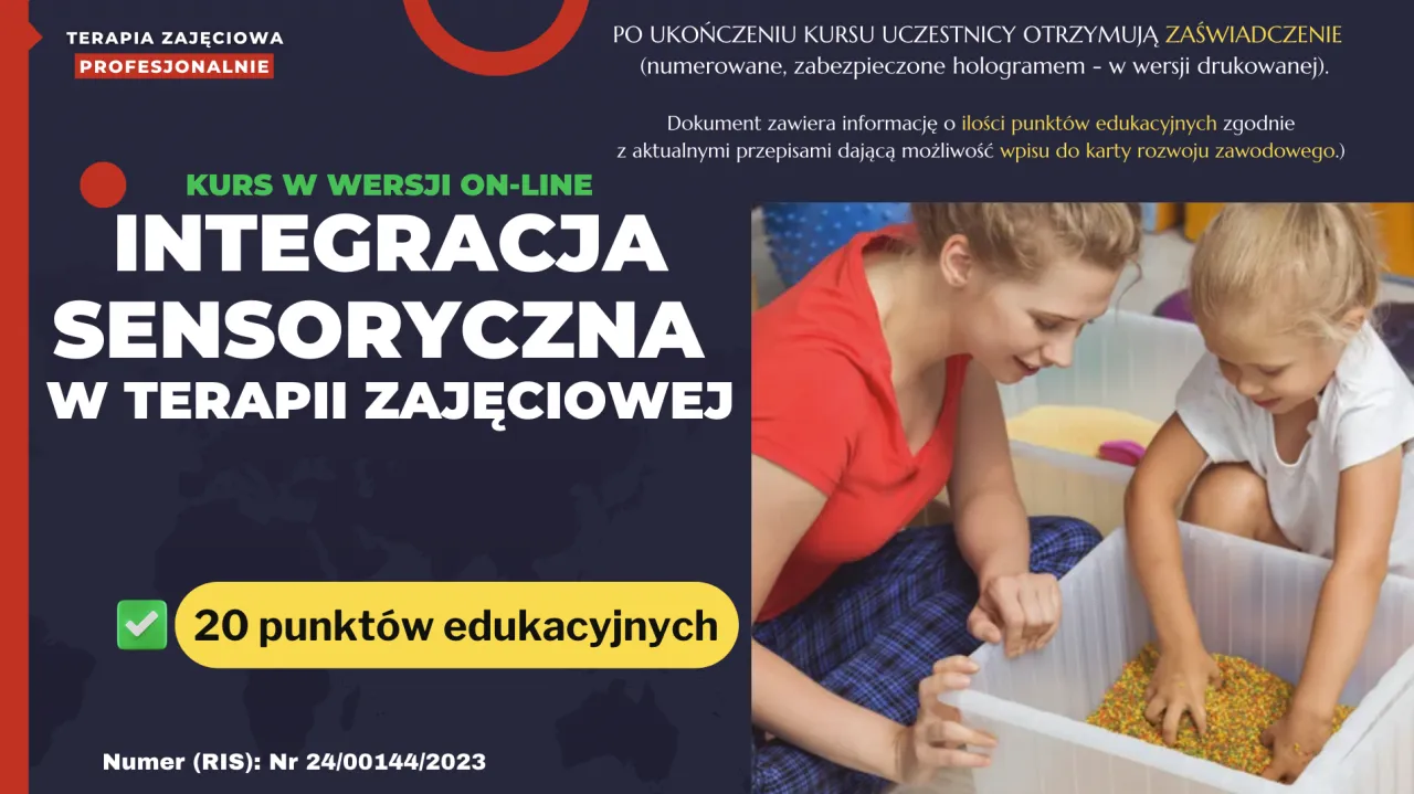 koszty kurs&oacute;w integracji sensorycznej w Polsce