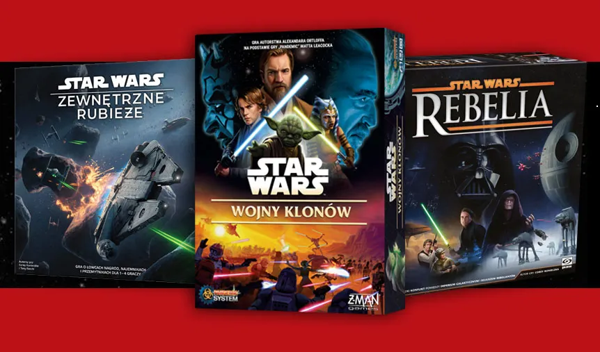 rodzina gra w planszówkę Star Wars i zaawansowana gra Star Wars