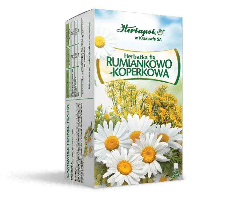 zestaw zi&oacute;ł na b&oacute;l brzucha: mięta, rumianek, koper