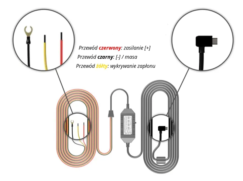 tryb parkingowy wideorejestrator schemat