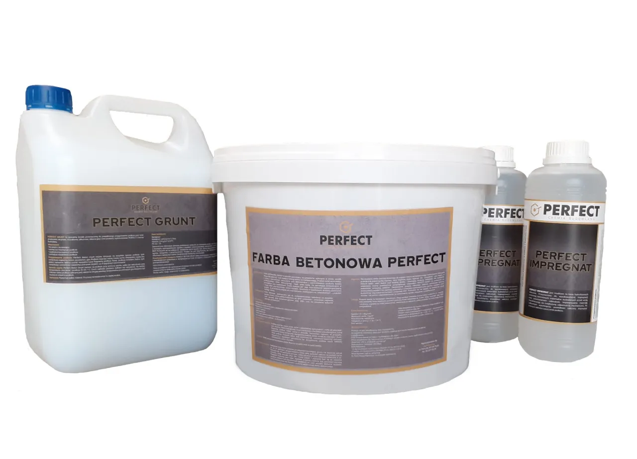 r&oacute;żne wykończenia betonu dekoracyjnego farba lakier impregnat