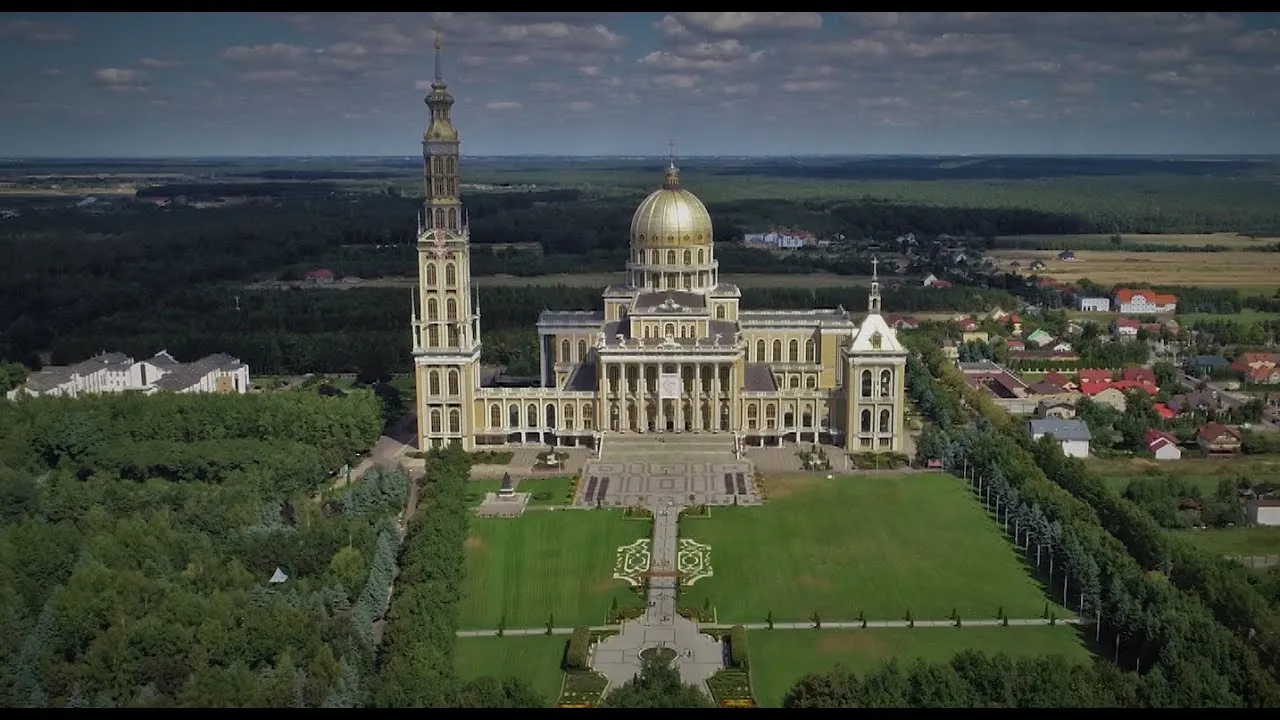 Bazylika Licheńska z lotu ptaka