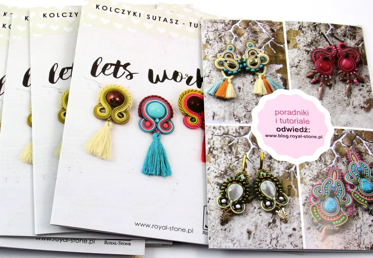 Kolczyki sutasz na okładkach poradników. Zobacz, co to jest sutasz i jak tworzyć piękną biżuterię.