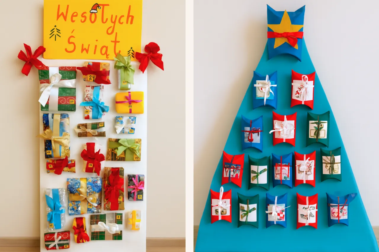 pomysły na bazę kalendarza adwentowego DIY