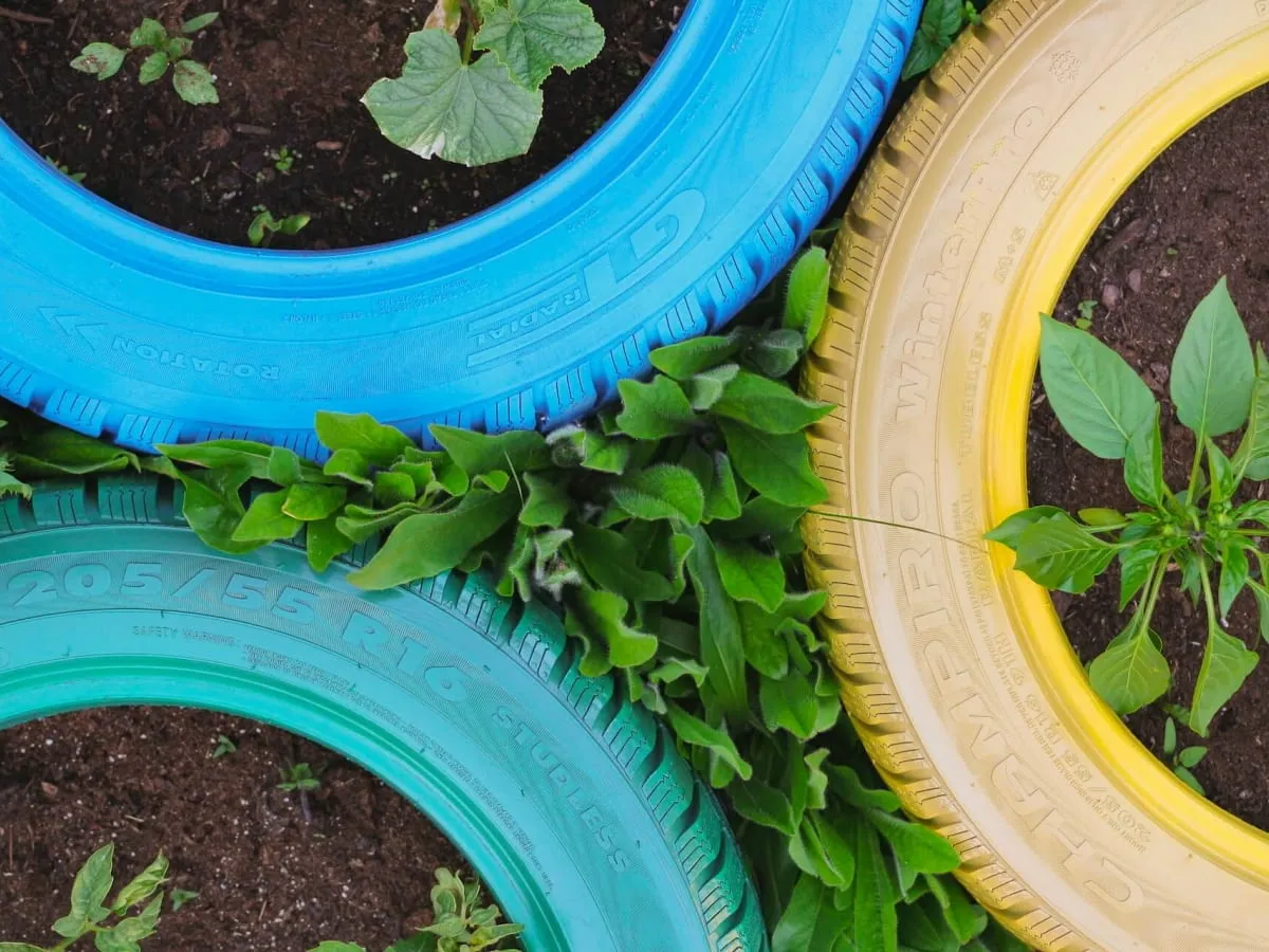 Jak przygotować oponę do ogrodu instrukcja