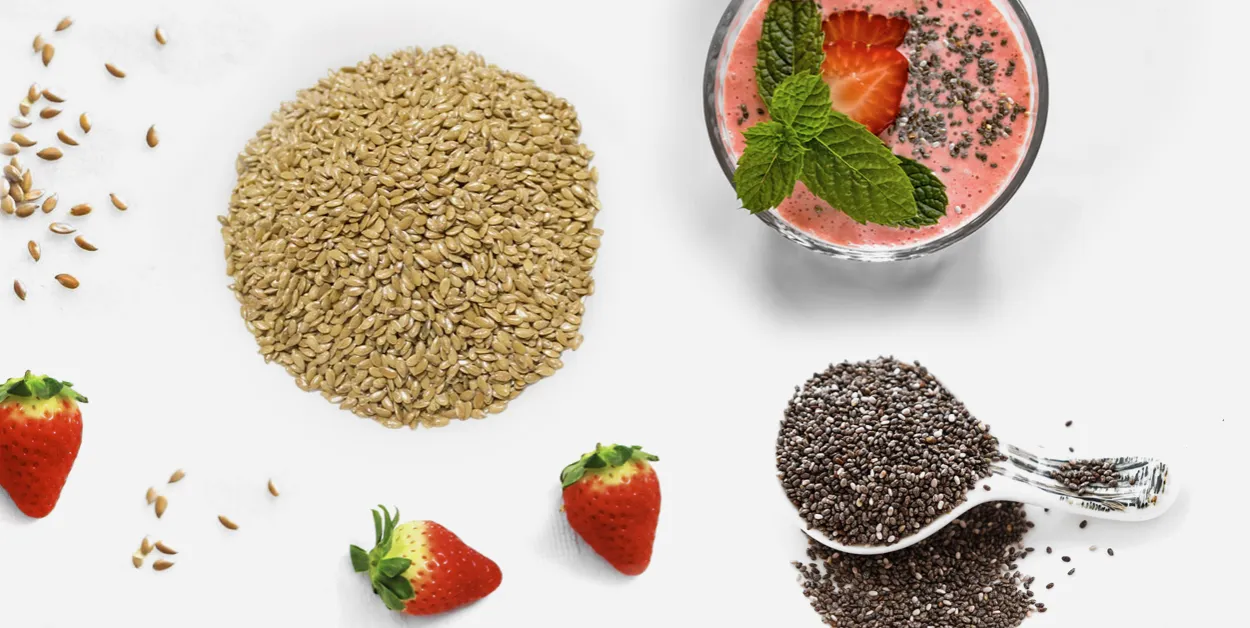 agar agar nasiona chia siemię lniane