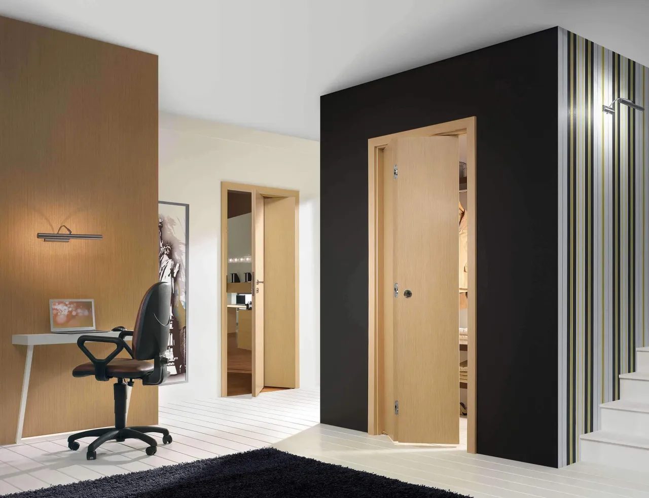 drzwi łamane w mieszkaniu inspiracje