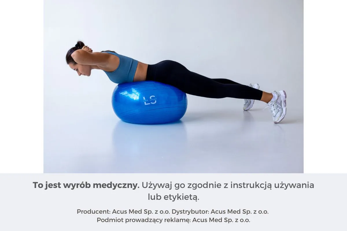 tabela rozmiarów piłki do pilatesu wzrost średnica