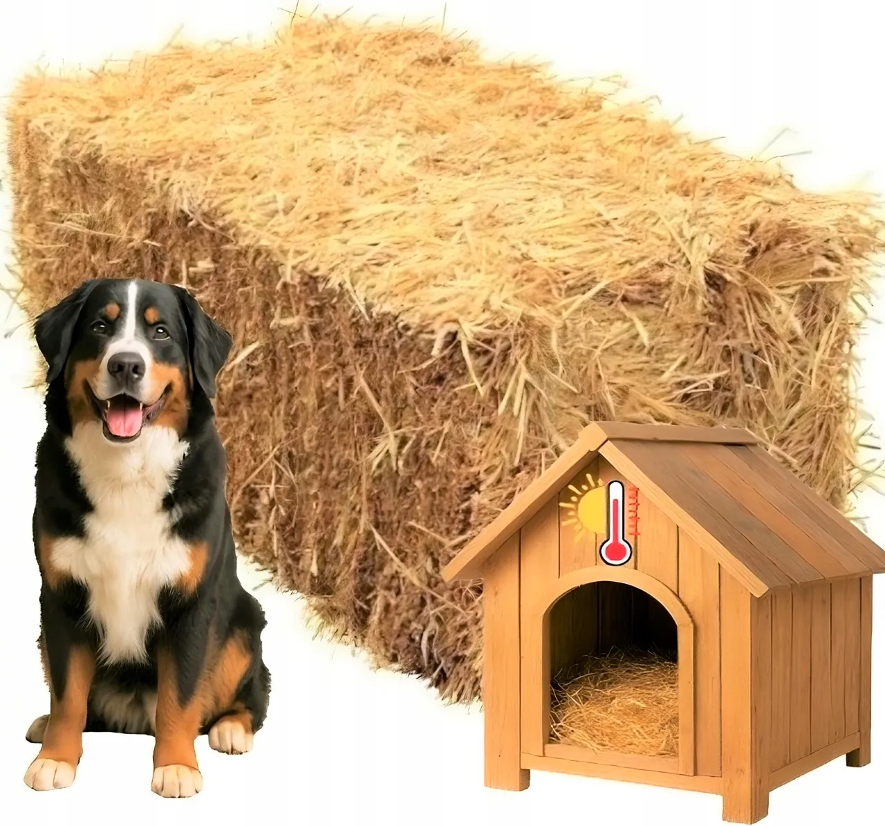 różne wyściółki do budy dla psa