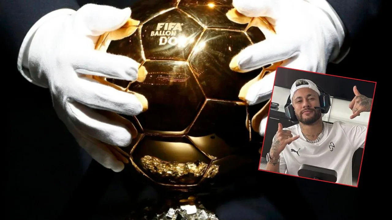 Neymar na gali Złotej Piłki lub z nagrodą indywidualną