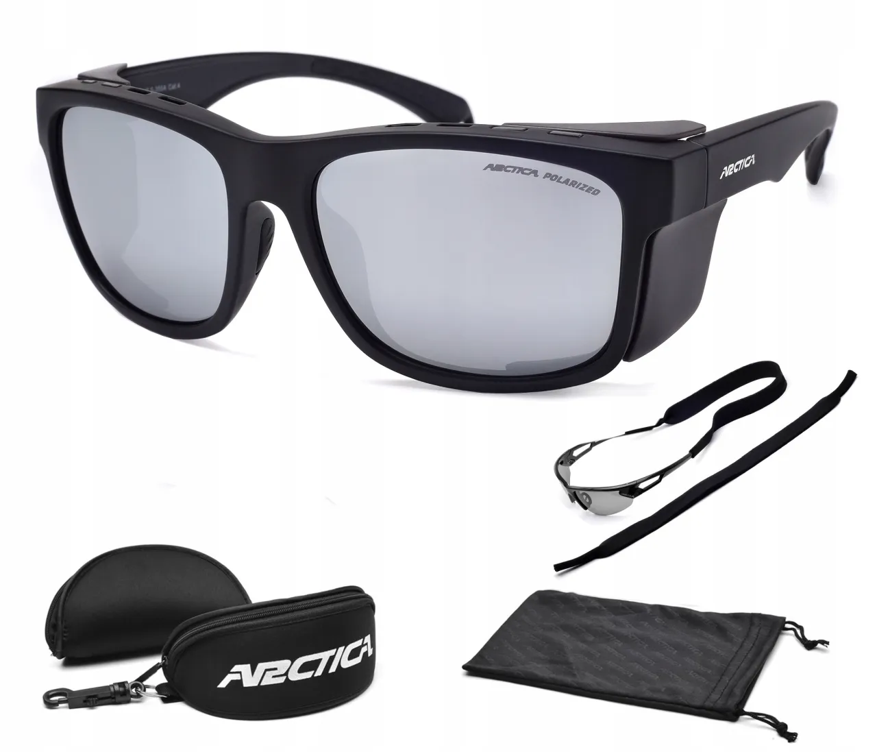 konstrukcja okular&oacute;w g&oacute;rskich z osłonkami bocznymi i wentylacją