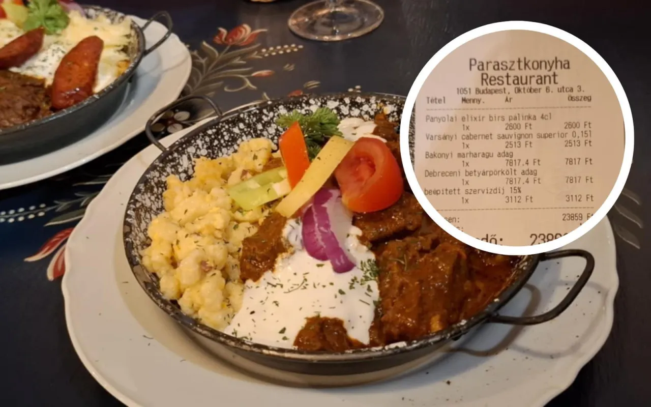 Węgierski obiad w restauracji