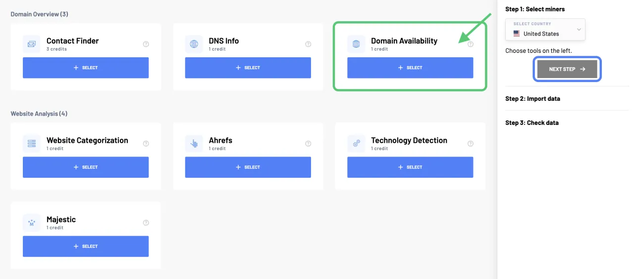 Sprawdzanie dostępności domeny