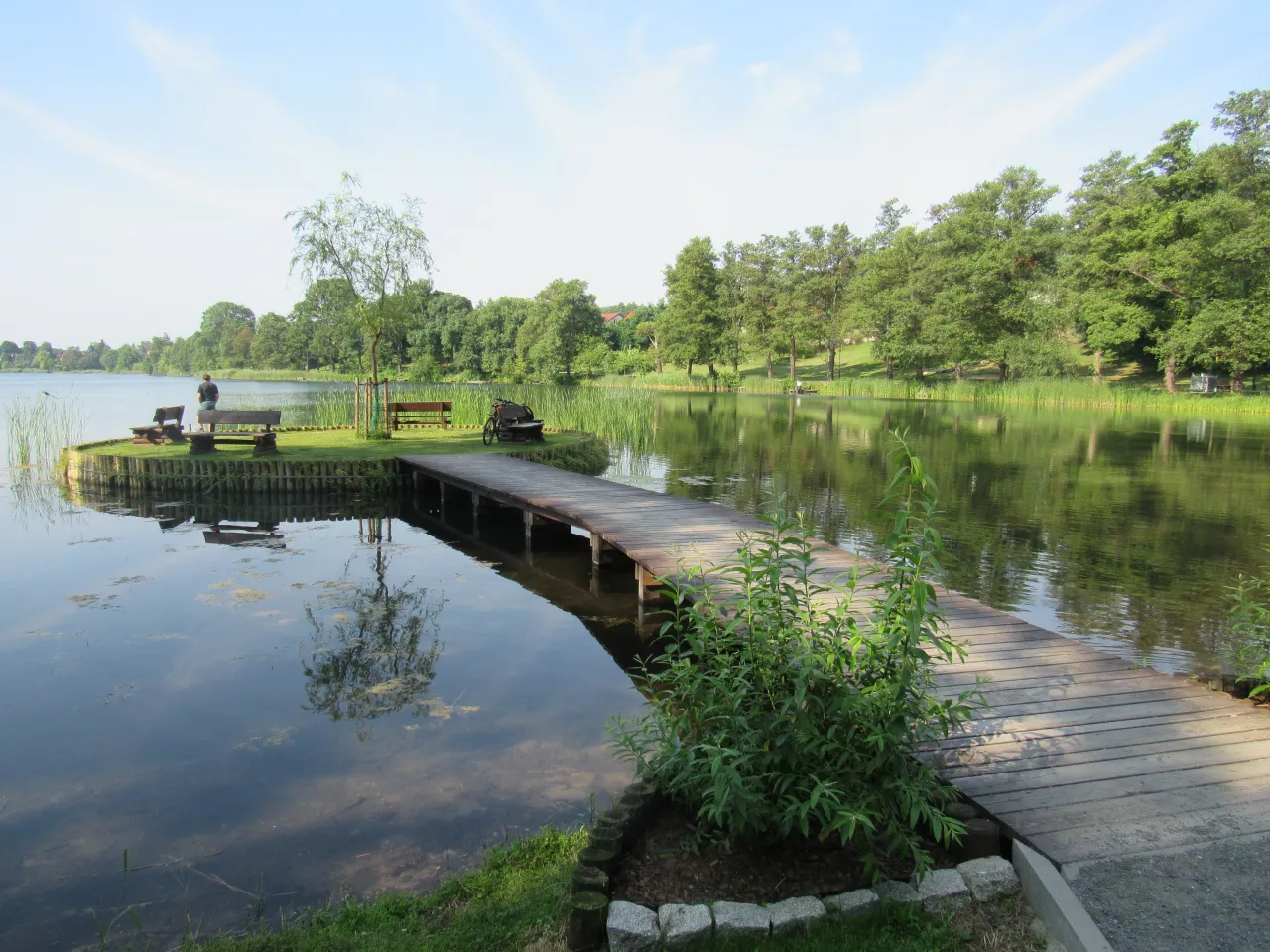 Jezioro Reczynek Ośno Lubuskie panorama