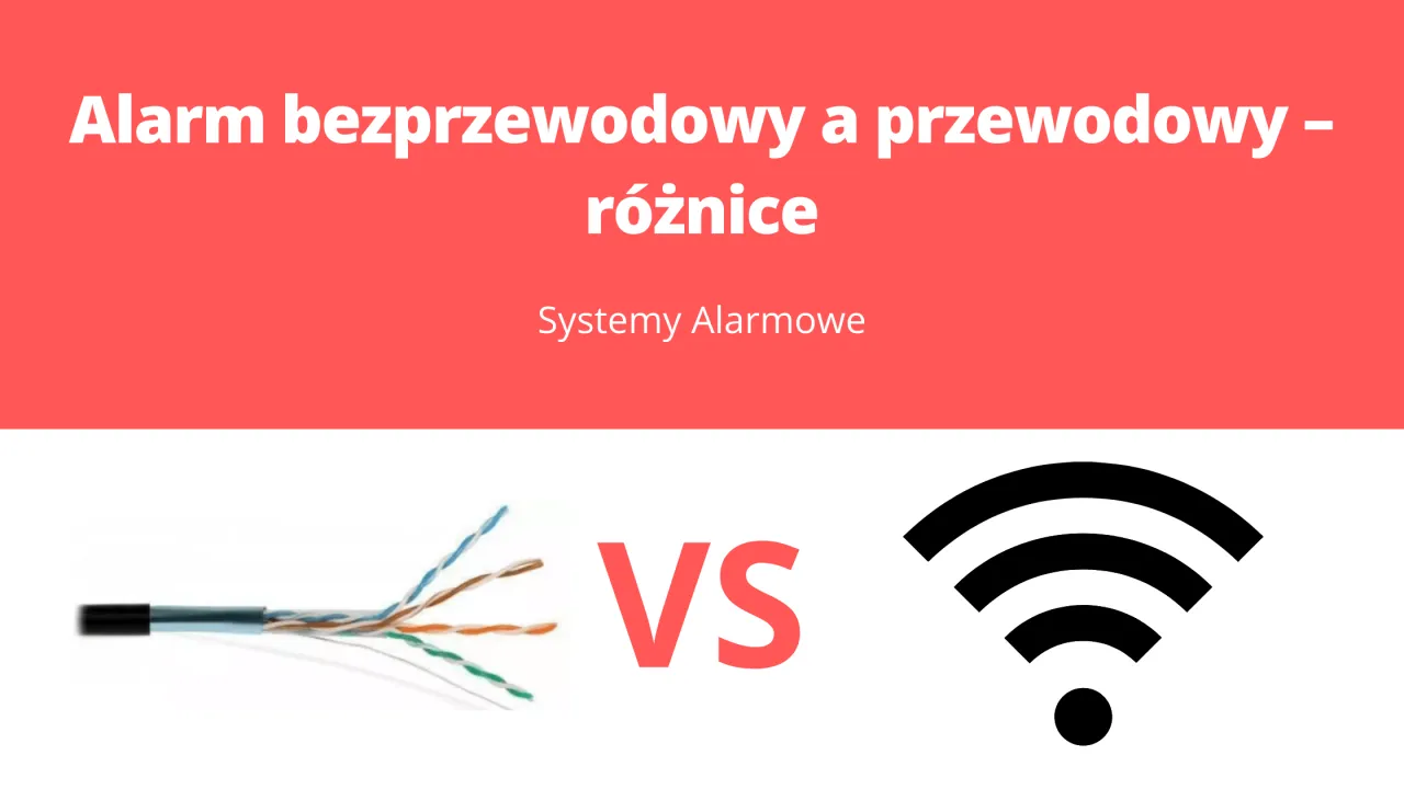 System alarmowy przewodowy vs bezprzewodowy infografika