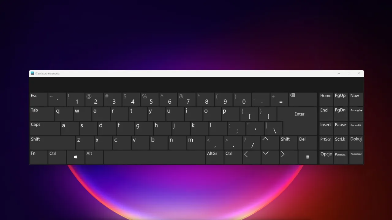 klawiatura ekranowa windows 10