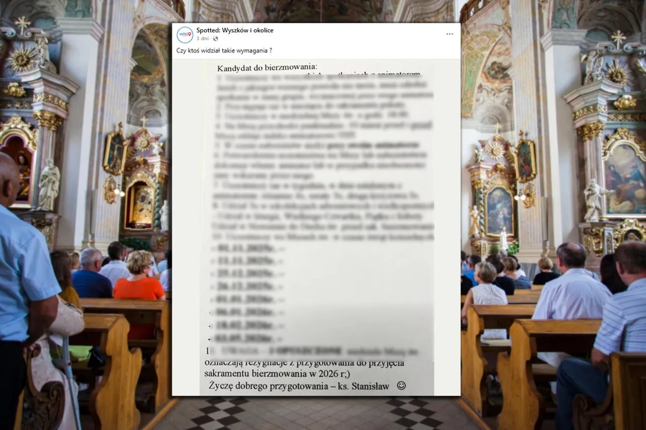 Bierzmowanie duża grupa kandydatów kościół