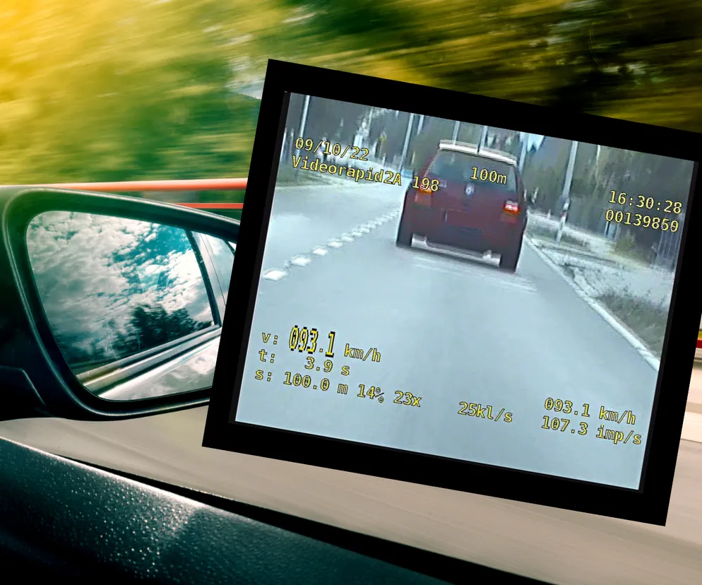 kierowca trzymający prawo jazdy i kartkę z punktami karnymi