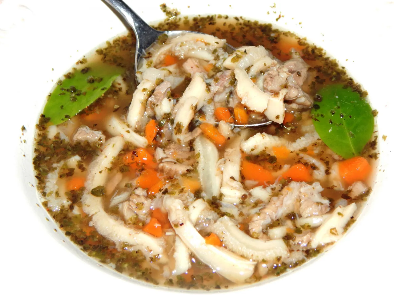 Flaki wołowe w bulionie