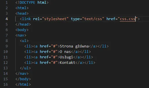 Przykłady stylizacji menu CSS