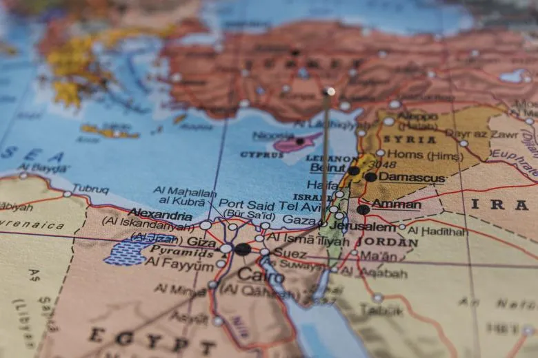 Mapa Izraela strefy bezpieczeństwa MSZ