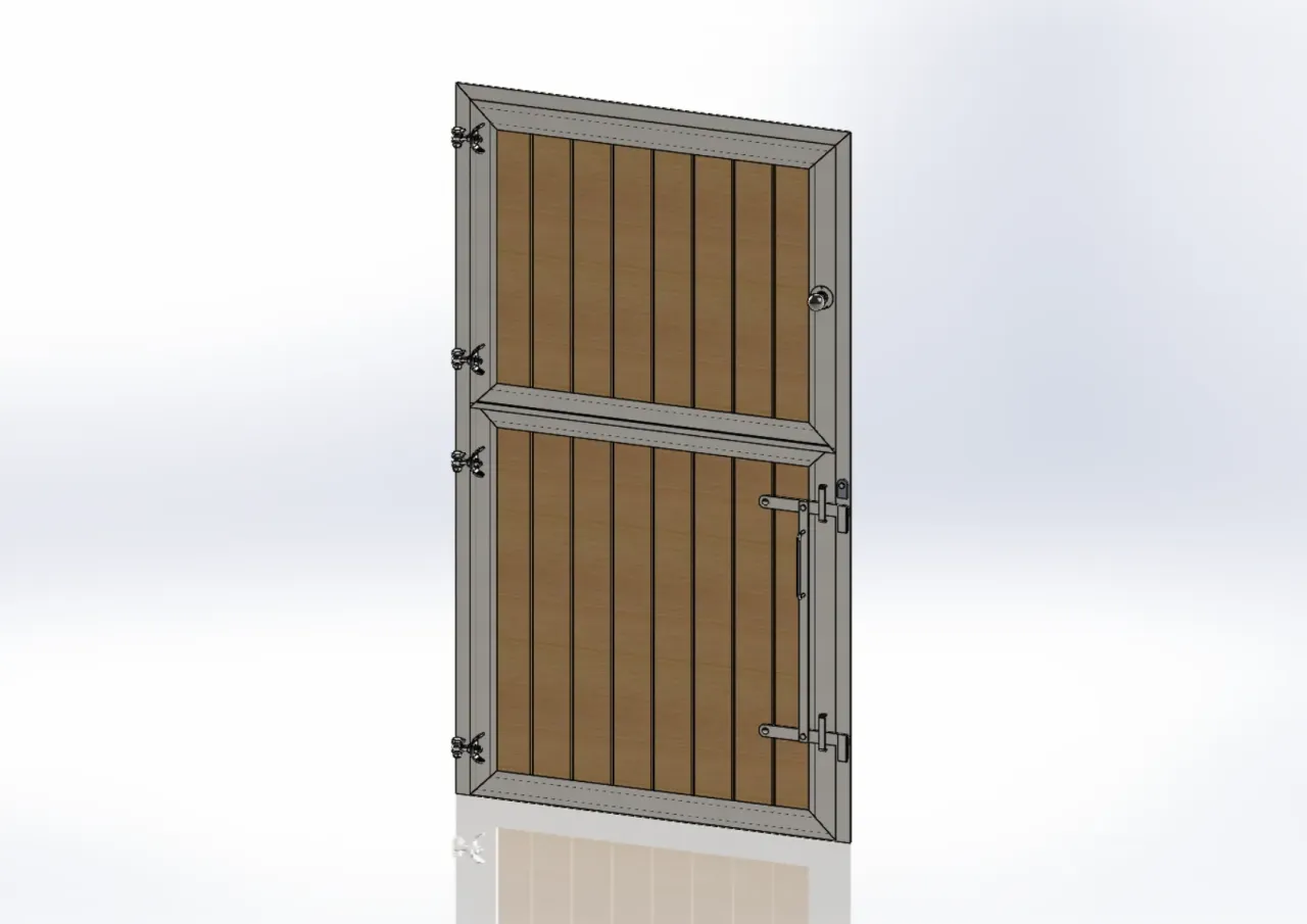 budowa skrzydła drzwi stajennych DIY