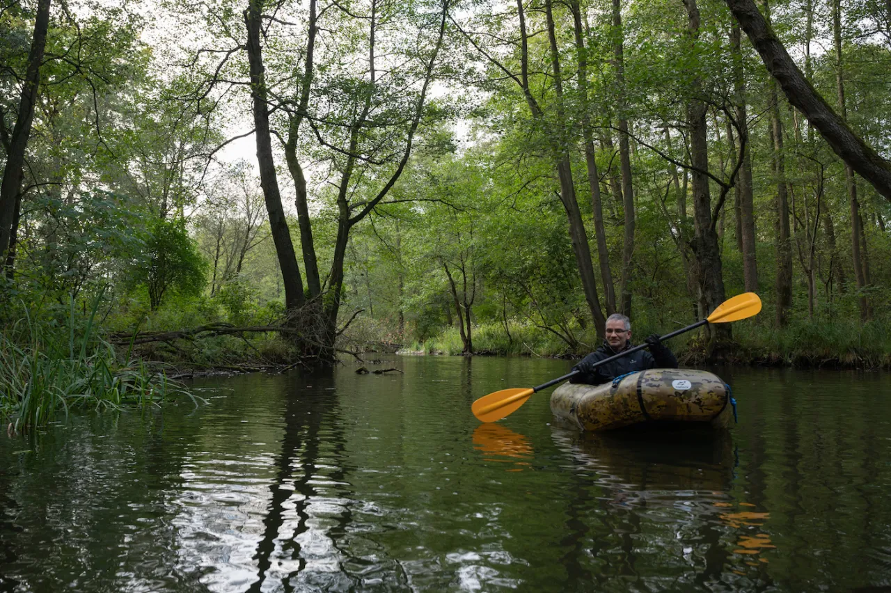 Spływ kajakowy rzeka Paklica klasztor Paradyż