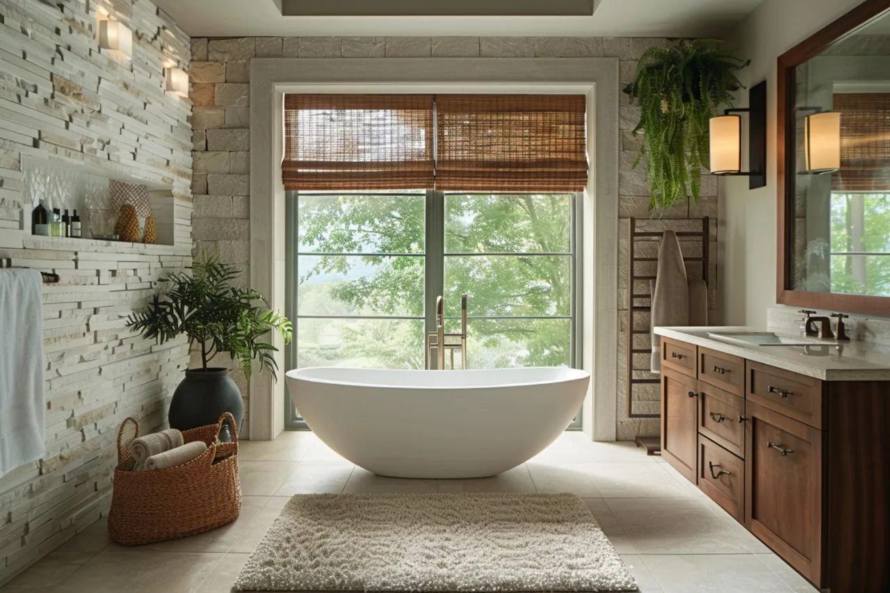 Nowoczesne rolety do łazienki w jasnych kolorach