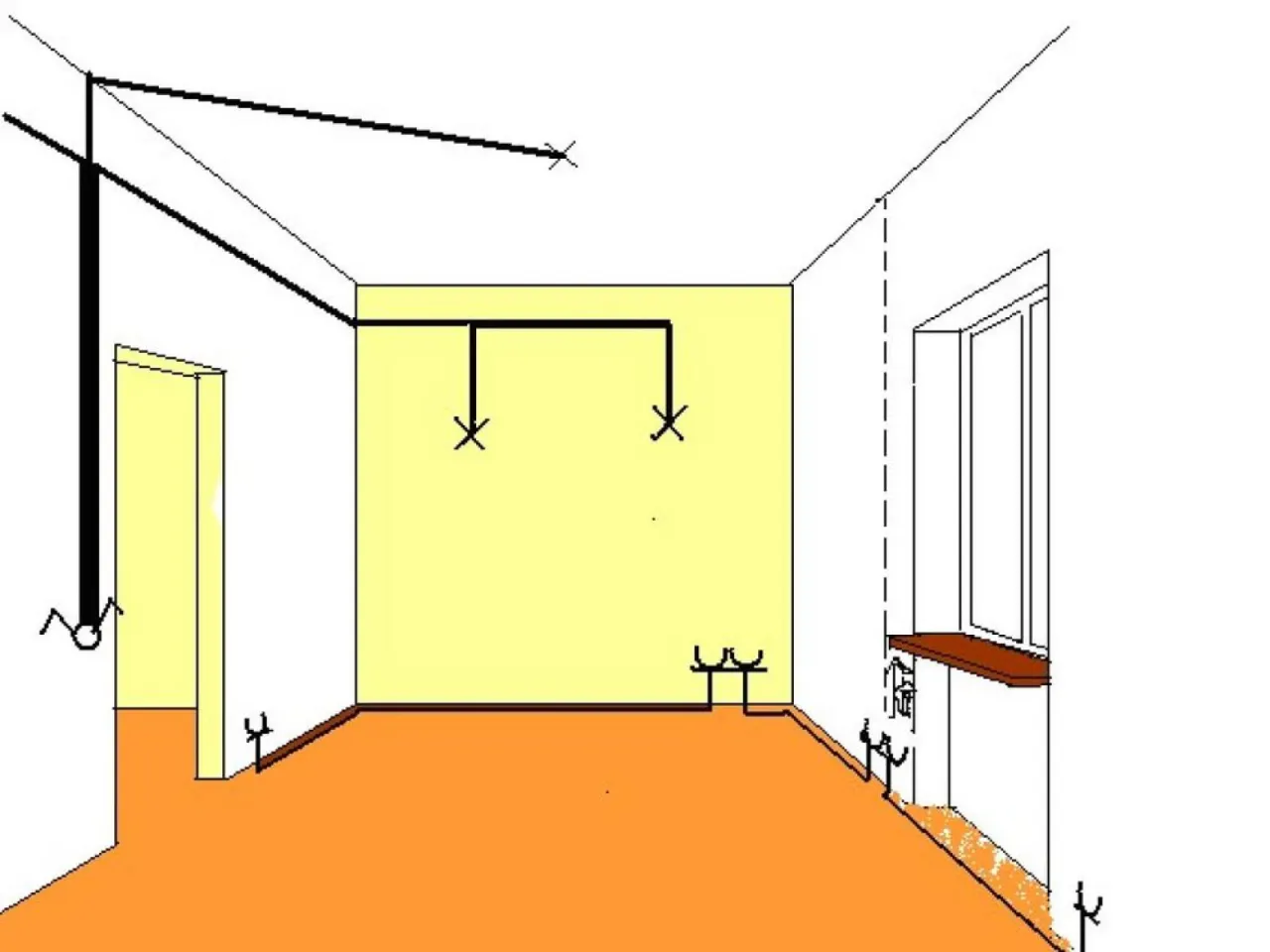 Elektryk w pracy, instalacje elektryczne, schematy