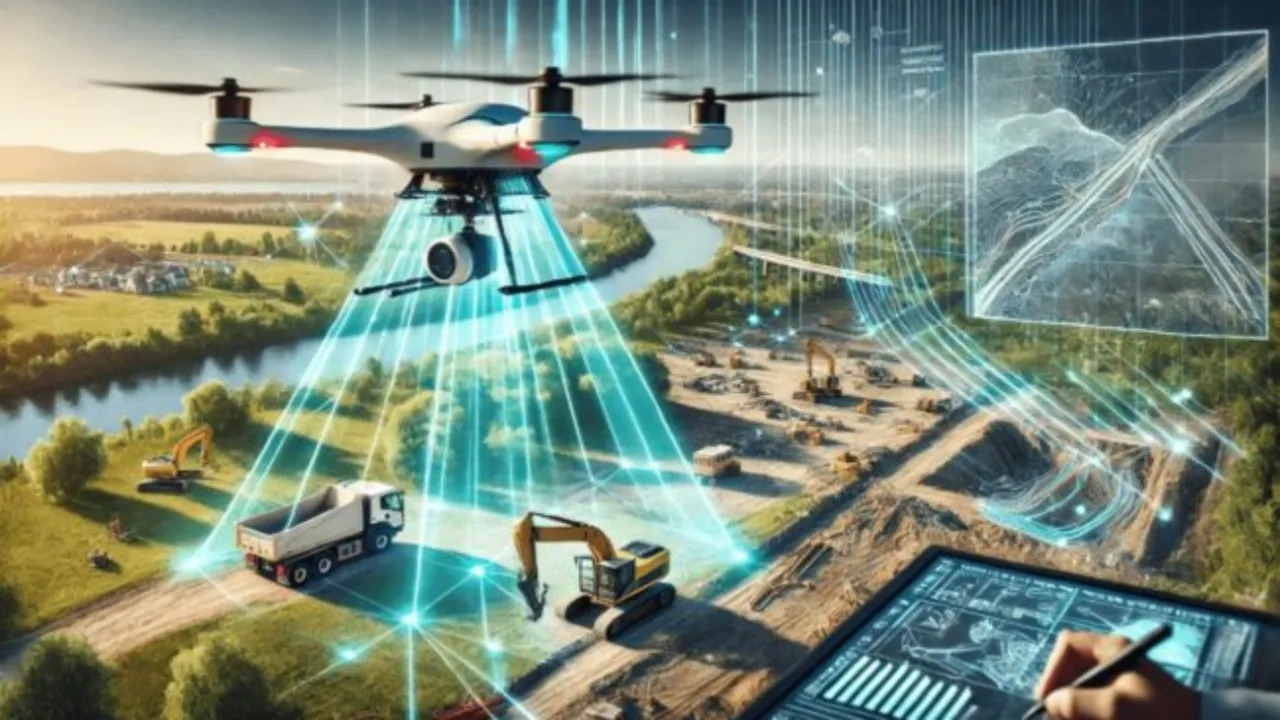 dron geodezyjny skanowanie 3D