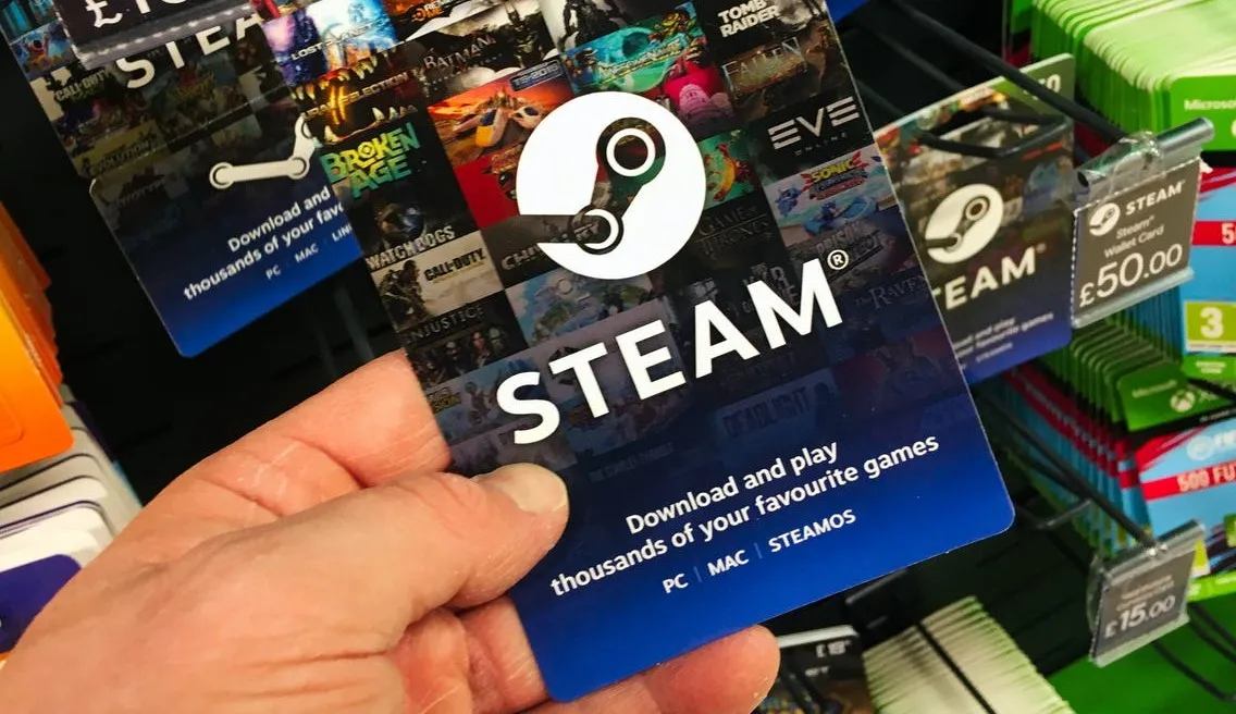 Karty podarunkowe Steam w sklepie stacjonarnym
