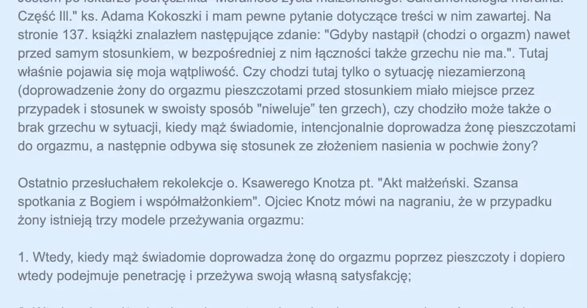 Zdjęcie Czy orgazm to grzech? Odkryj różne religijne perspektywy