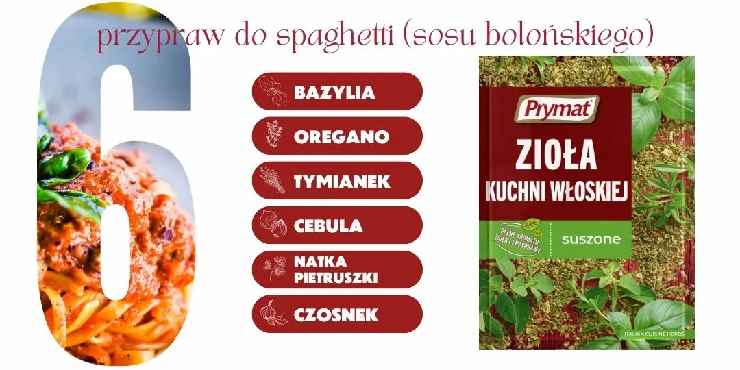przyprawy do sosu spaghetti składniki