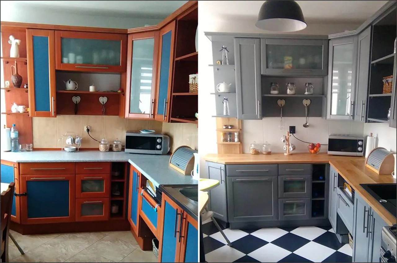 malowanie front&oacute;w kuchennych krok po kroku