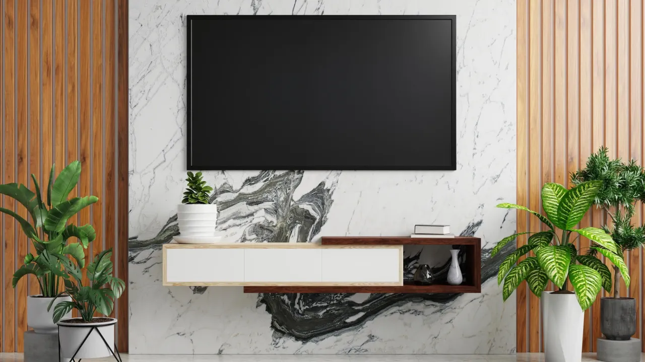 telewizor 50 cali w salonie aranżacje