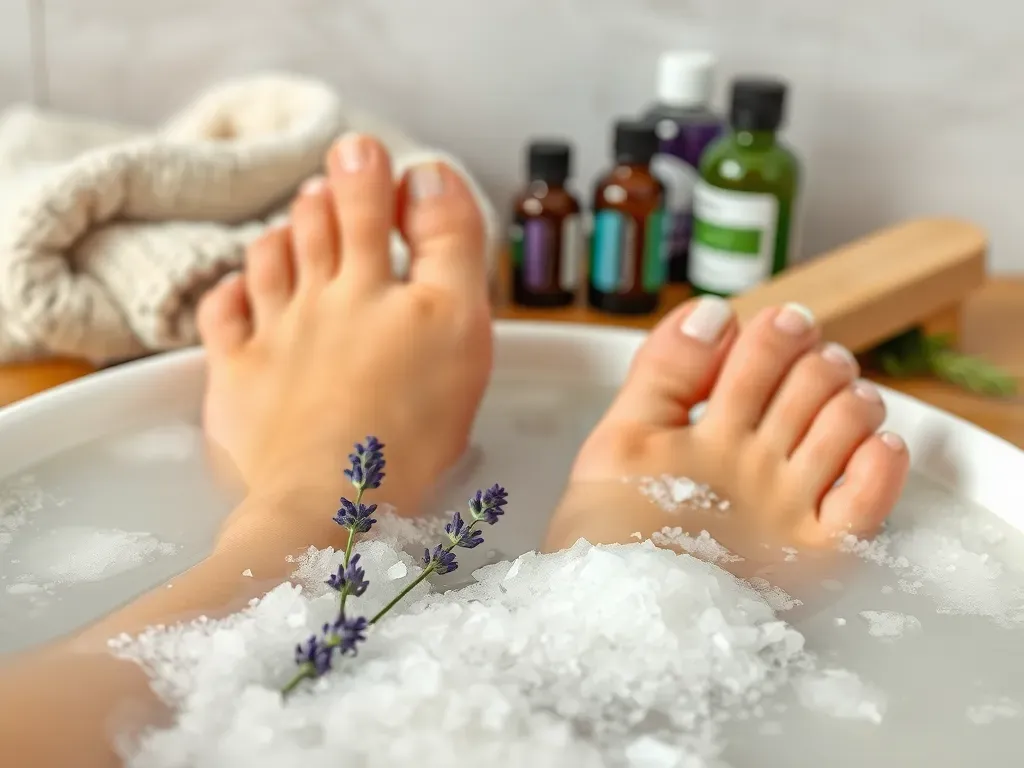 kąpiel st&oacute;p dla seniora z twardymi paznokciami, domowe sposoby